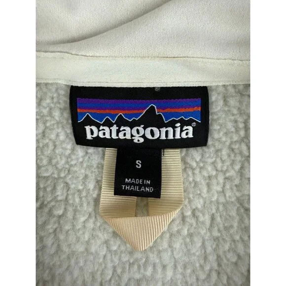 Patagonia Womens Size S 1/4 Zip Pullover Better Sweater Off White - Picture 4 of 7